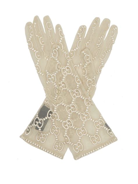 gucci lace gloves women's|gucci leather gloves ladies.